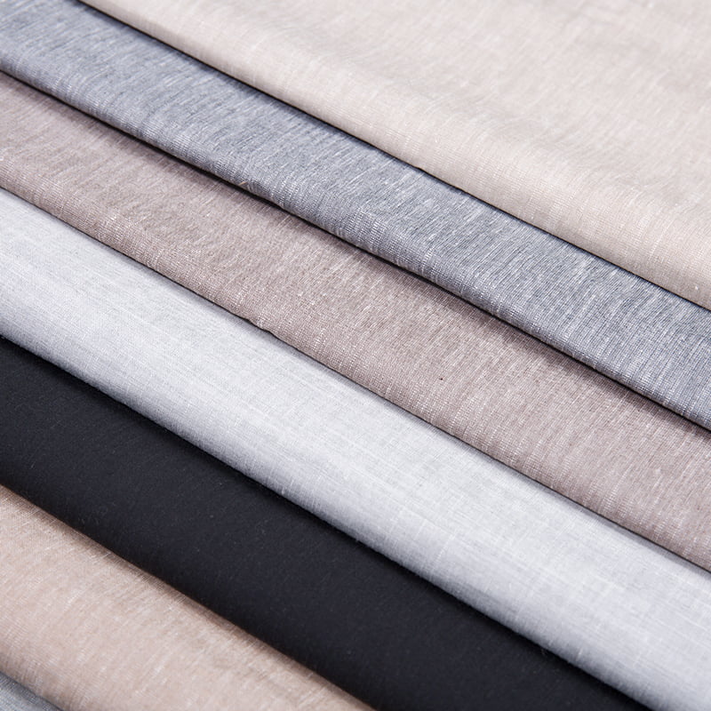 FX55884 Fashion Tr Poly Rayon Spandex z lnianą farbą farbowania